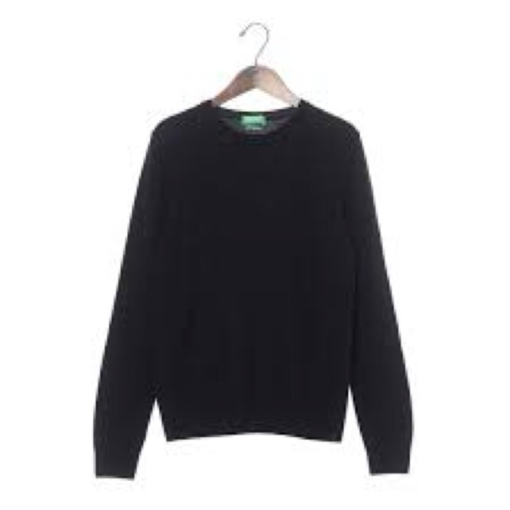 United Colors Of Benetton Black Kids Cashmere Sweater